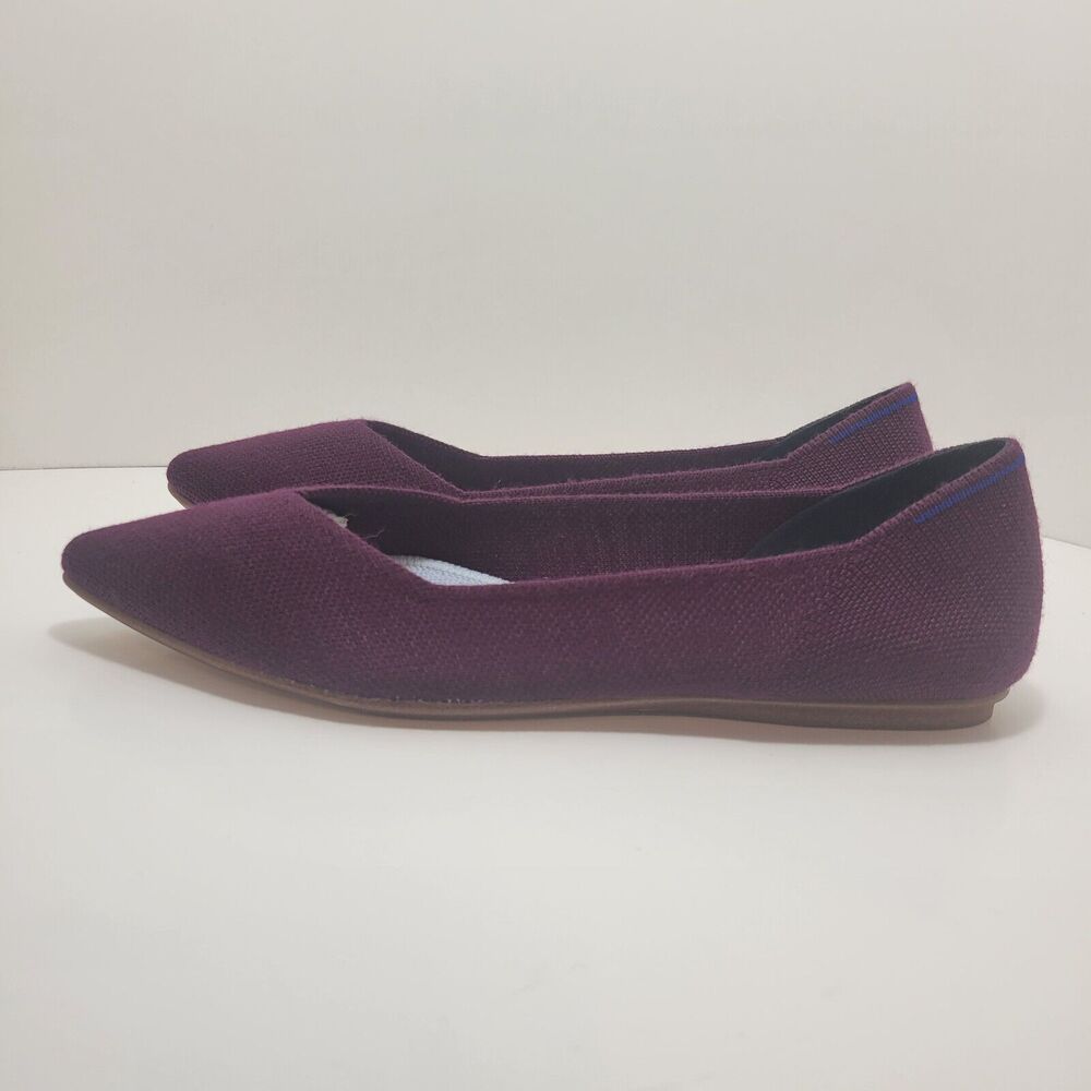 Rothy's Plum Purple Pointed-Toe Flats - Picture 4 of 10
